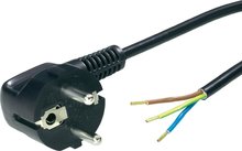Aansluitsnoer pvc 3x0,75mm zwart 3 meter