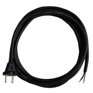 Gereedschapsnoer 2x1mm zwart 5 meter