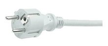 Aansluitsnoer pvc 3x2,5mm wit 5 meter