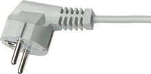 Aansluitsnoer pvc 3x0,75mm wit 3 meter