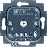 Busch Jaeger dimmer 6513U-102 tronic voor led, gloei-en halogeenlamp 40-420W