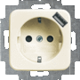 Busch Jaeger 20 EUCBUSB-212 wandcontactdoos met usb poort SI creme
