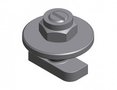 Valkpro+ RVS hamerkop M8x20 met ring en borgmoer 77.42.21