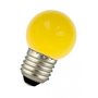 Ledlamp E27 kogellamp geel 1W