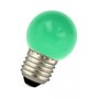 Ledlamp E27 kogellamp groen 1W