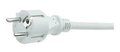 Aansluitsnoer pvc 3x2,5mm wit 3 meter