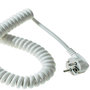 Spiraalsnoer 3x1,0mm wit ca. 2,5 meter