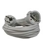 Verlengsnoer 10 meter 3x1 met randaarde wit