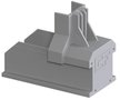 Clickfit Evo eindkap voor montagerail grijs 1008060