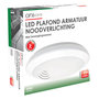 Led plafond/wand armatuur met bewegingssensor en noodverlichting 16W 3000K