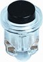 Friedland inbouw beldrukker D642 Button zwart/transparant